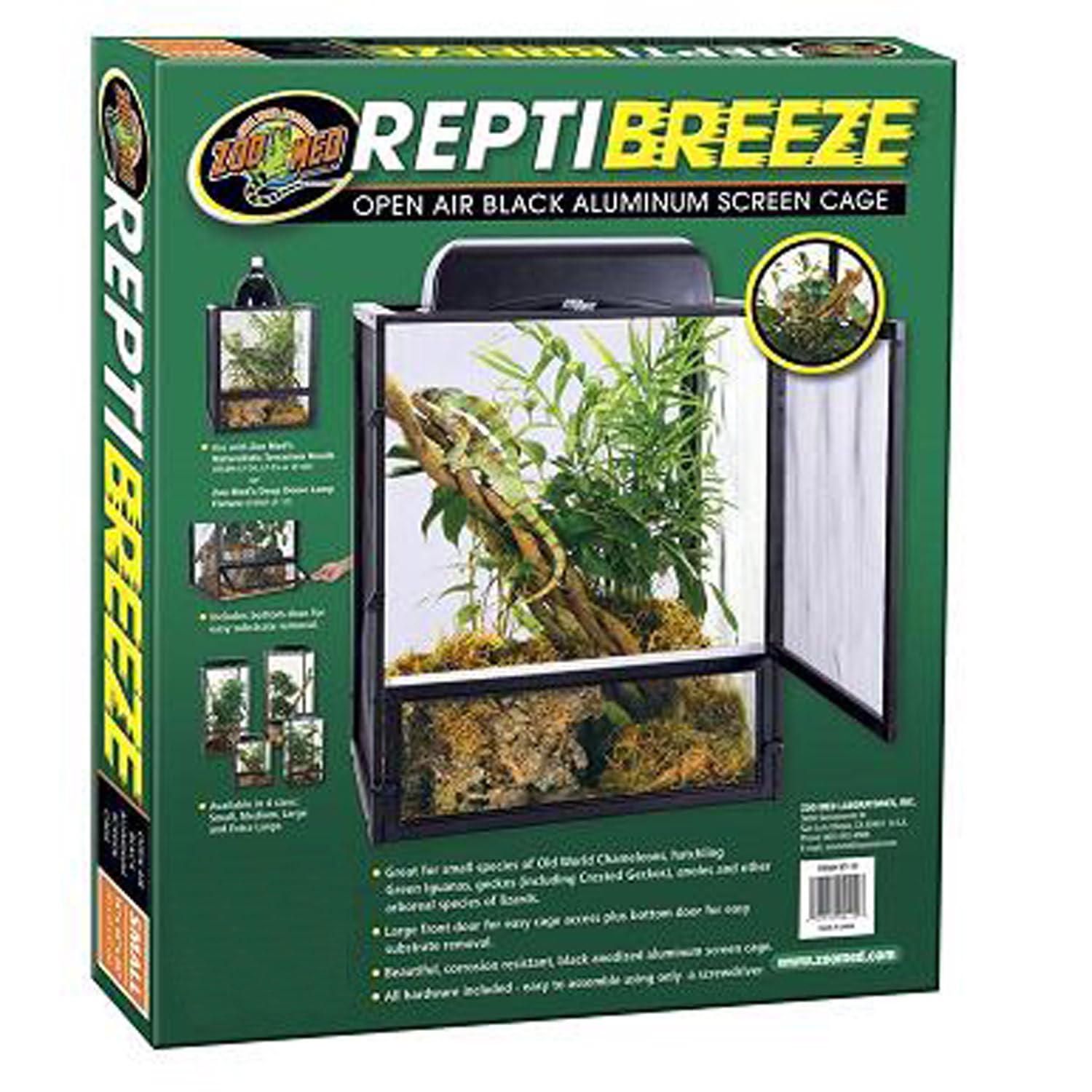 Zoo Med Reptibreeze Open Air Screen Cage 24x24x48