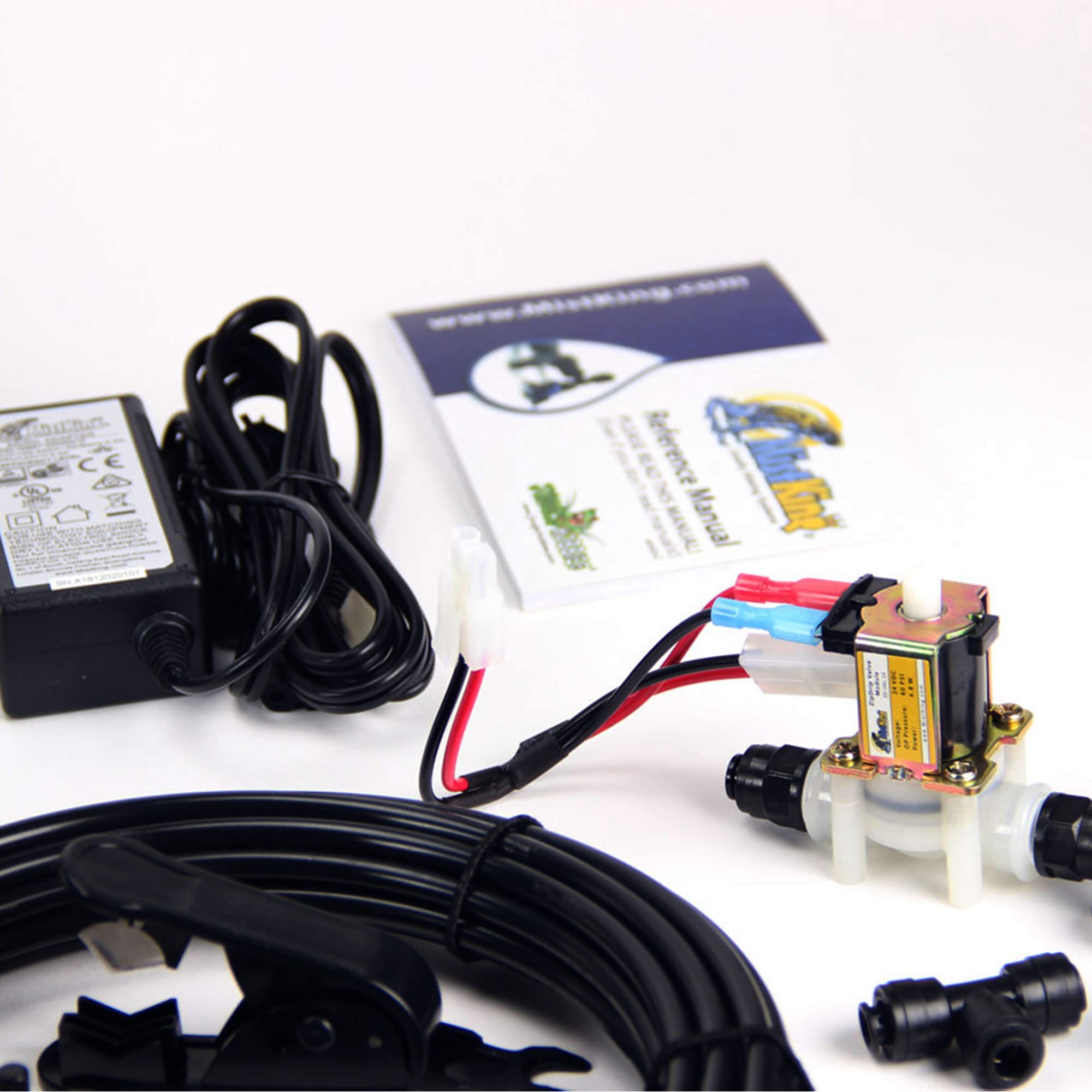 MistKing – Starter Misting System, 5th Gen | Used by Zoos, Botanical Gardens, Institutions & Hobbyists | Expandable to 10 Nozzles | Extremely Fine Mist | 50 Micron Droplets | MKSMS5-125-50