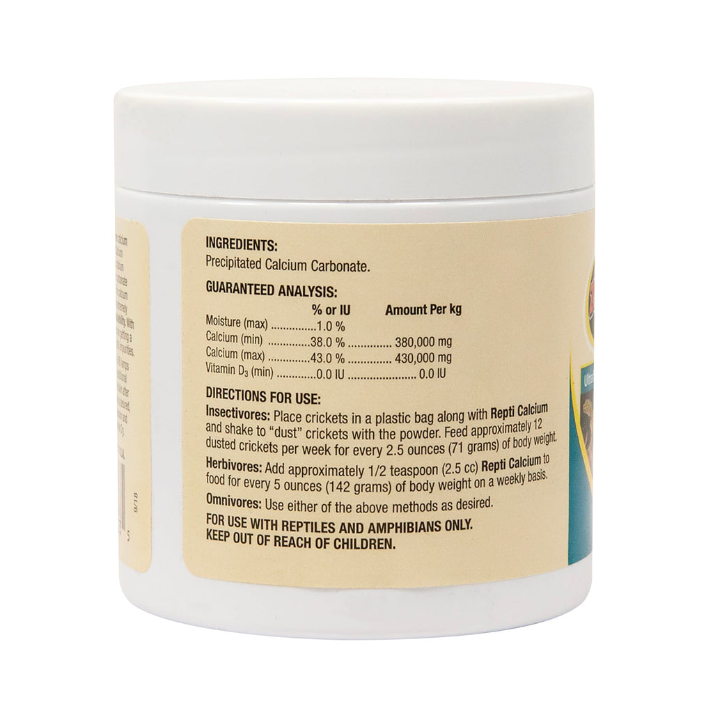 Zoo Med Reptile Calcium without Vitamin D3, 8-Ounce
