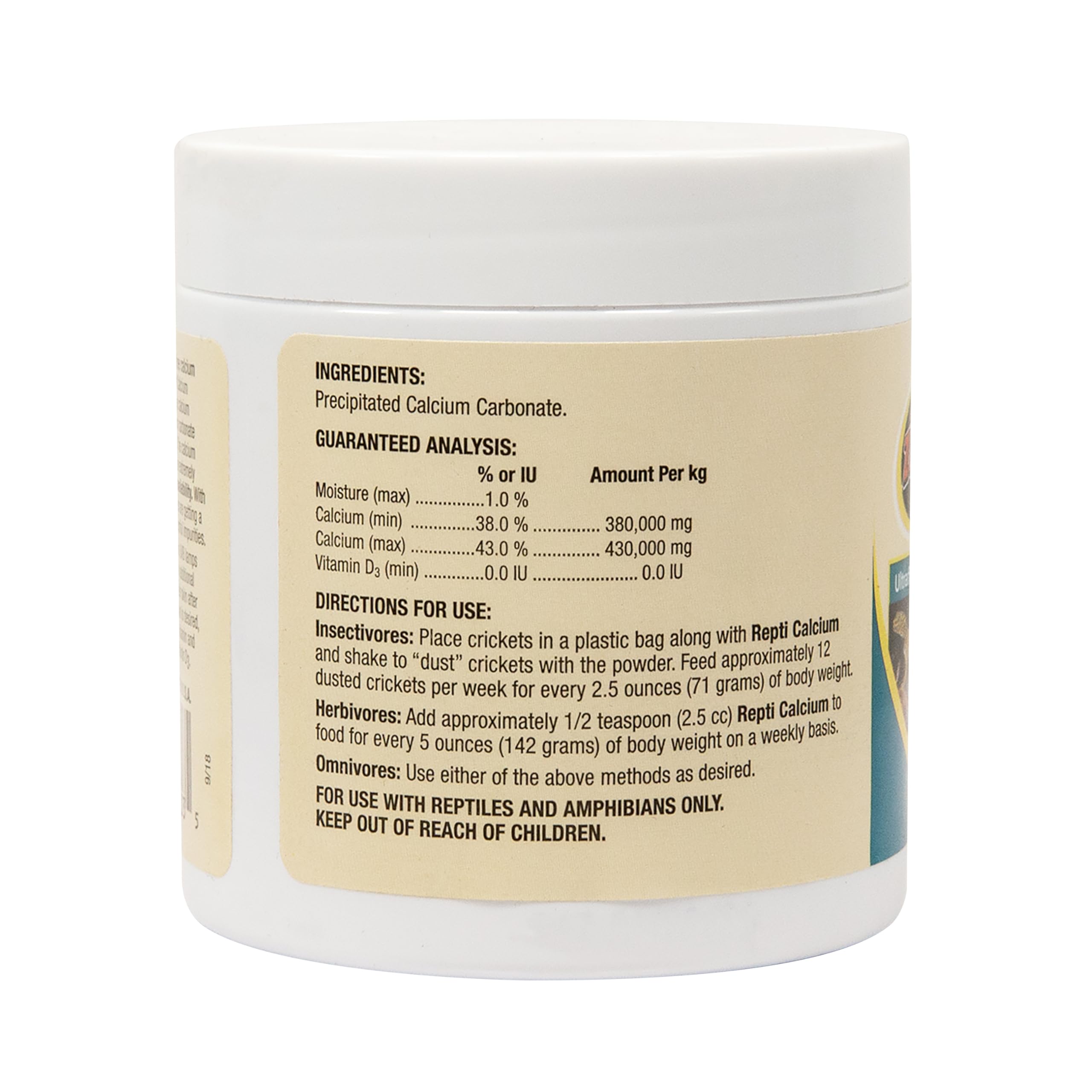 Zoo Med Reptile Calcium without Vitamin D3, 8-Ounce