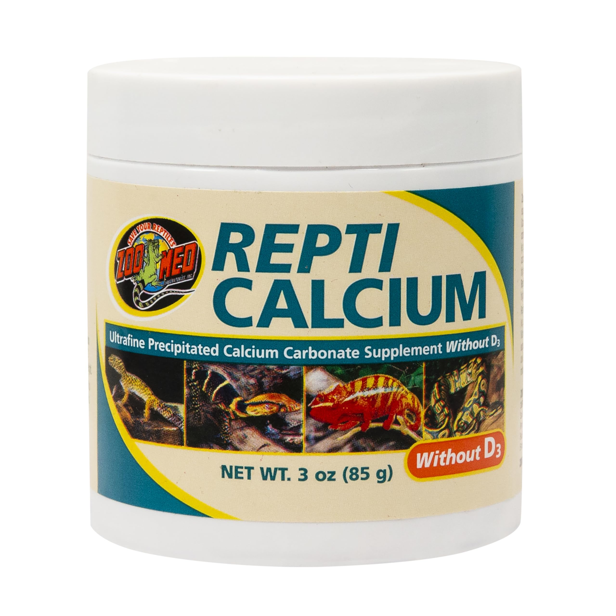 Zoo Med Reptile Calcium without Vitamin D3, 8-Ounce