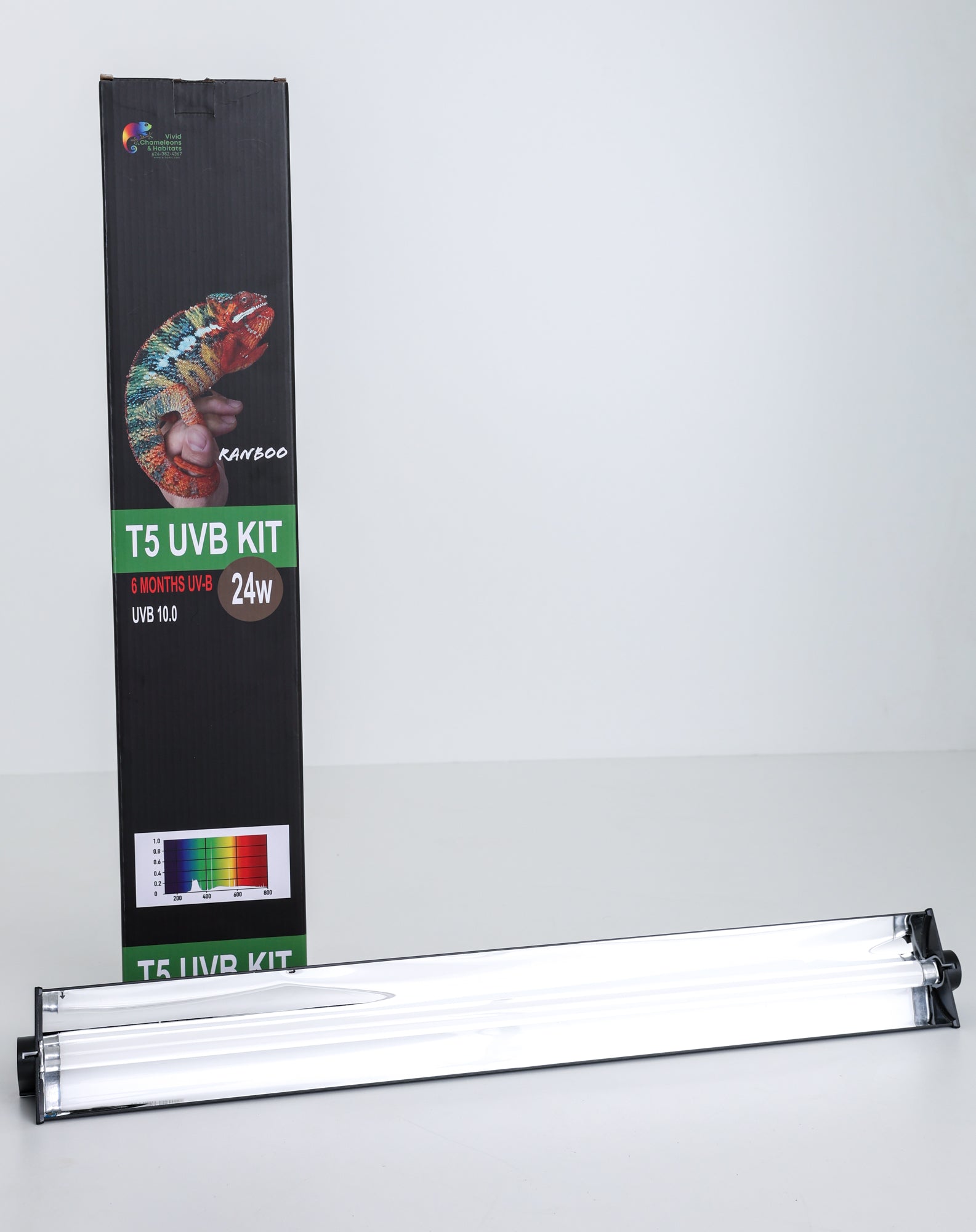 UVB 24W, 24" length, T5 5.0 Fixture and Florescent Tube