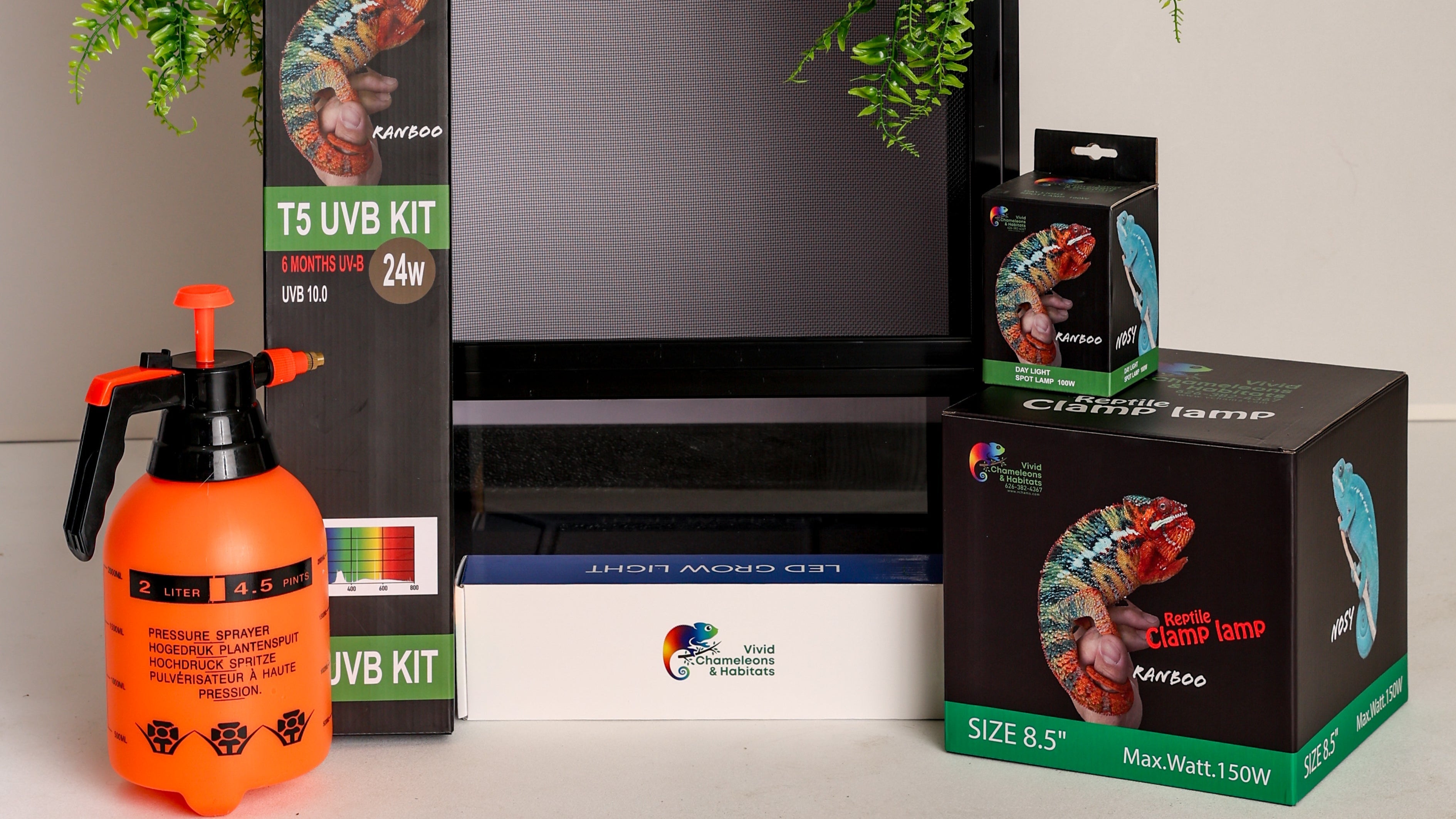 Size 18: 18"x18"x36" All-In-One Essential Chameleon Kit