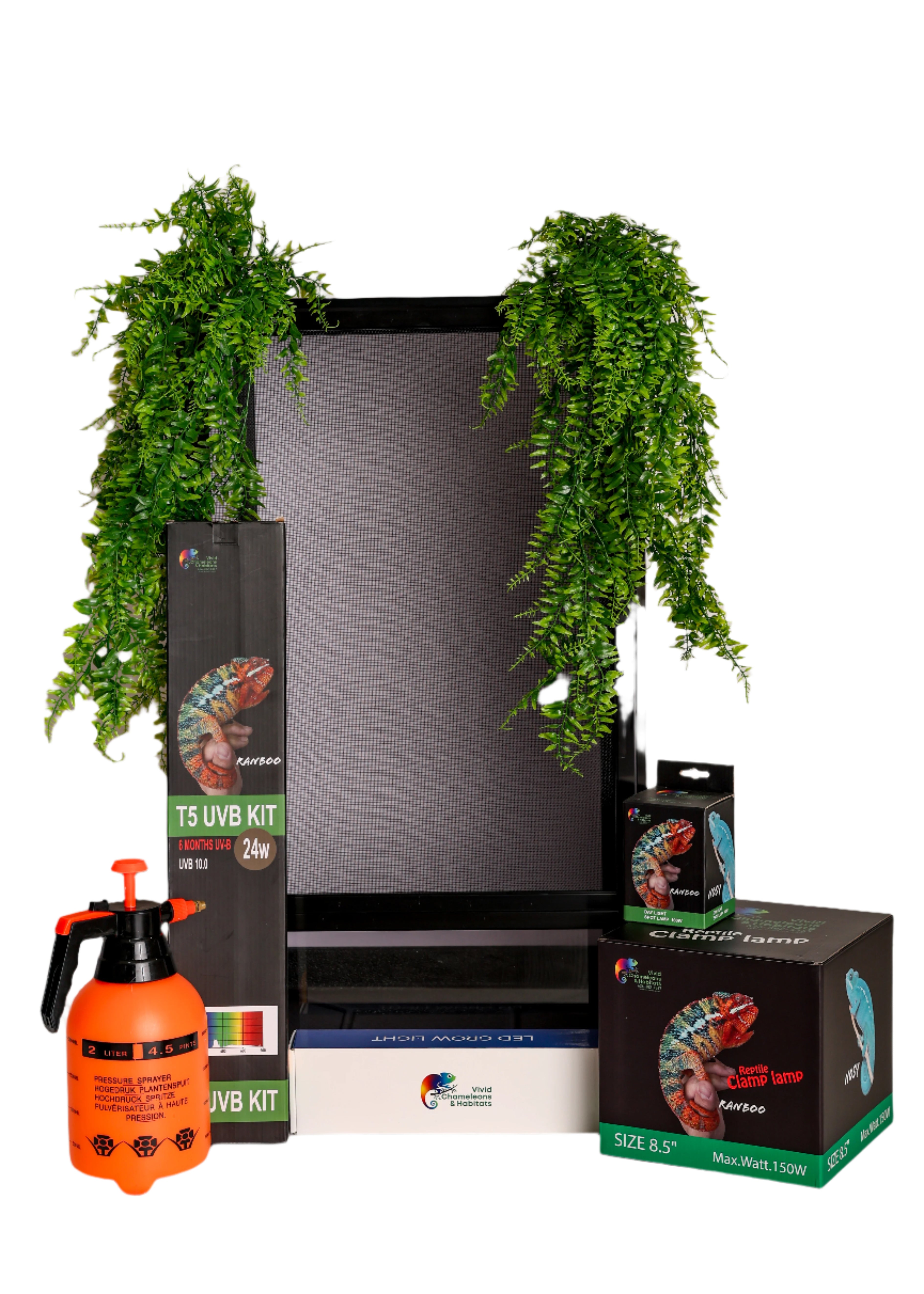 Size 16: 16"x16"x24" All-In-One Essential Chameleon Kit